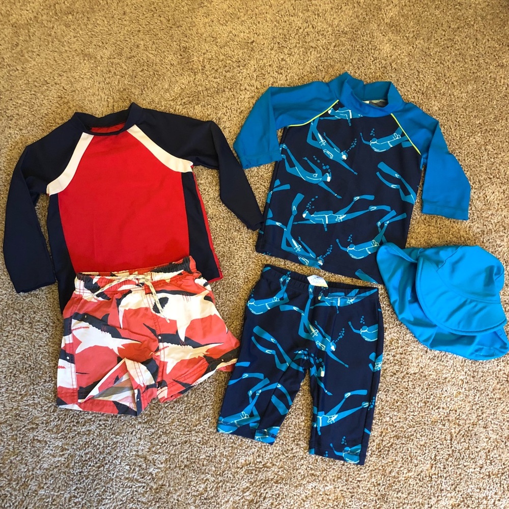 Mini Boden Toddler Boys Swim Sets 2-3 Yrs
